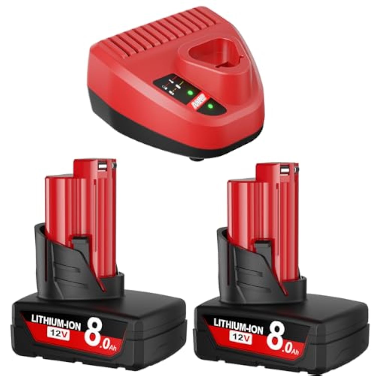 7.0Ah 12V Battery Replacement For Milwaukee M12 Battery Lithium 48-11-2401 48-11-2412 48-11-2411 48-11-2420 48-11-2410 Cordless Tools 2Pack