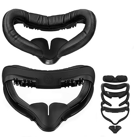 M Face Pad Compatible With Quest 2 Accessories, Face Pad Foam Replacement, With Fitness Facial Interface, Breathable Pu Face Cushion, Air-Circulation Design (Not Compatible With Quest 3)