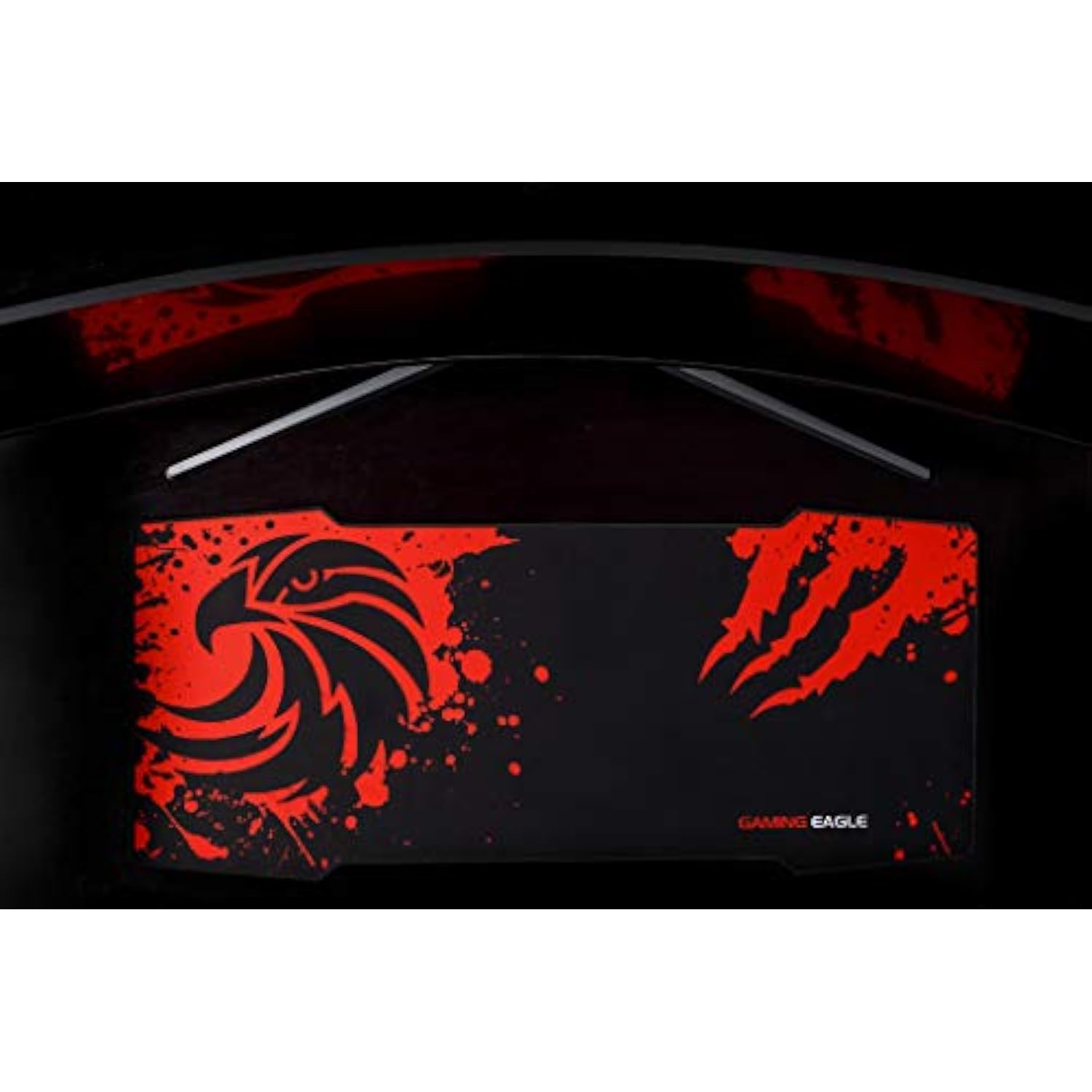 Large Gaming Mouse Pad (36×16 Inch), Non-Slip Rubber Base, Stitched Edges, Professional High-Performance Extended Mousepad Mouse Mat, 2 Designs Available By Gamingeagle - Eagle Design