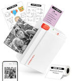 Sticker Printer Machine, X3 Mini Printer Print Pods Portable Thermal Inkless Sticker Maker, 2-3 Inch 300 Dpi Bluetooth Pocket Printers For Smartphones, Notes, Journal, Photos, Diy, Kids Gift