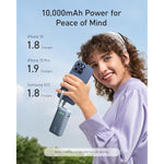 ANKER Nano Power Bank, 10,000mAh Portable Charger with Built-in USB-C Cable, 30W Recharging, 30W Max Output with USB-C&A, for iPhone 16/15 Series, MacBook, Galaxy, AirPods, and More