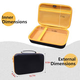 Ltgem Hard Case For Kodak Dock Era Plus 4Pass Instant Portable Photo Printer (4X6) - Travel Protective Carrying Storage Bag (Black+Yellow)