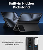 for Google Pixel 10 Pro Fold Case, Front Screen Protector, Slim with Stand, Hinge Protection, Rugged Hard Full Body Cover, Daily Drop Protective