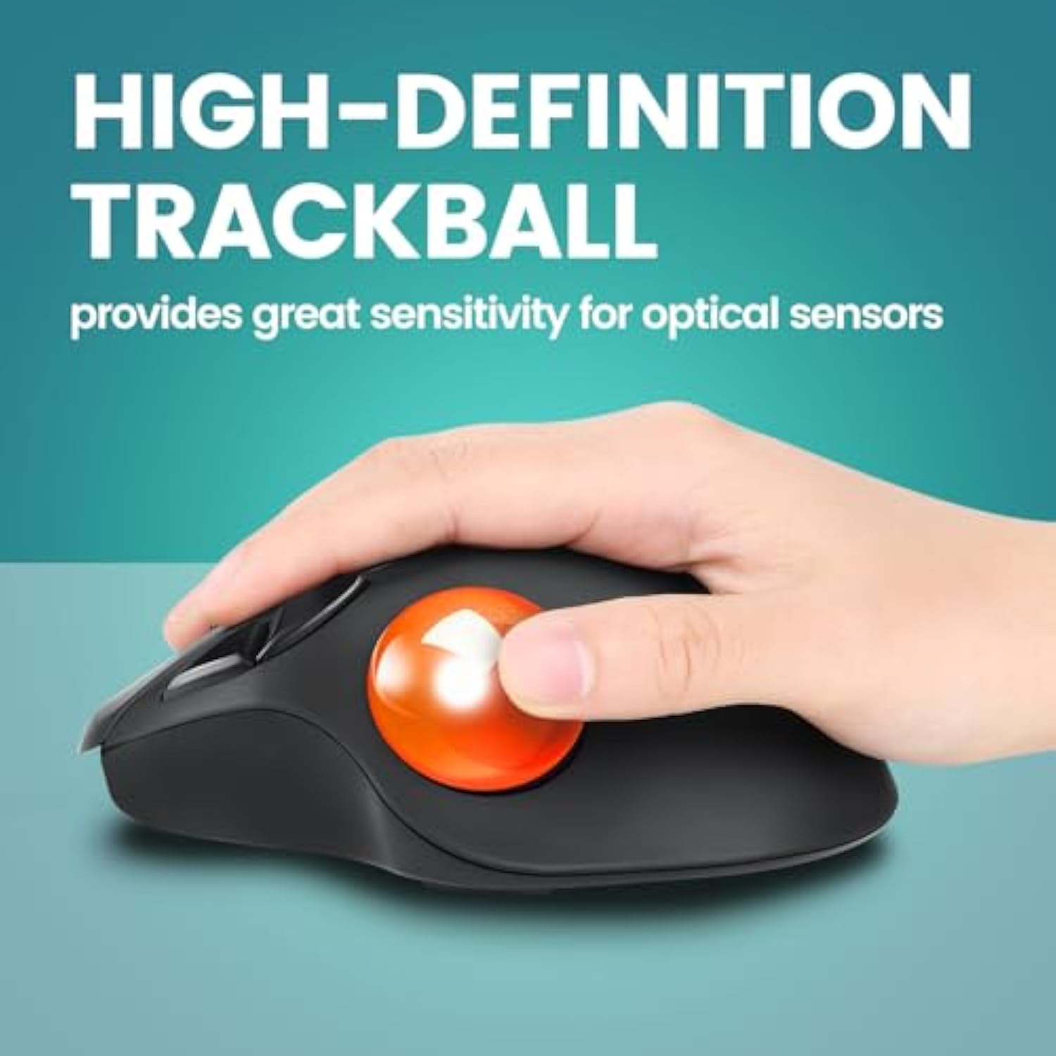 Perixx PERIPRO-303 GOG 1.34 inches Trackball - Replacement Ball for M570, PERIMICE-517/520/717/720, and Other Compatible Trackball Mouse - Glossy Orange