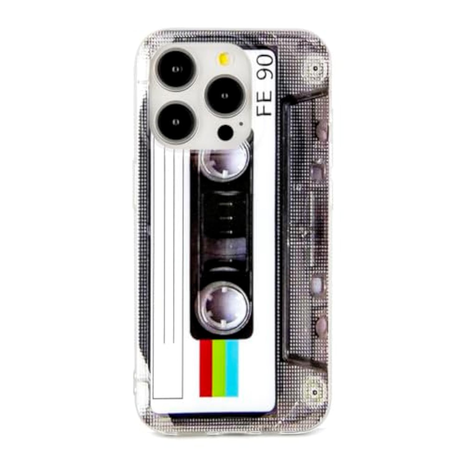 Case For Iphone 15 Pro Matte Finish Heavy Duty Soft Back Cover With Reinforced Corners Tpu Soft Bumper Retro Cassette Tape Case Compatible With Iphone 15 Pro