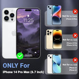 Magnetic for iPhone 14 Pro Max Case,[Screen Protector] [Compatible with MagSafe][Military Grade Drop Protection][Heavy Duty Protection]2-Layer