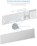 Aluminum Usb Wired Keyboard With Numeric Keypad For Mac Pro, Mini Mac, Imac, Imac Pro, Macbook Pro/Air, Laptop And Pc Computer