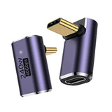 Usb C 90 Degree Adapter,Usb C Right Angle Adapter With 40 Gbps Pd 240W 8K@60Hz