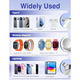 Portable Charger For Iphone Apple Watch, 20W Mini Fast Charging Power Bank Usb C Foldable, 5000Mah Travel Pd Small Battery Pack, Compatible With Iphone15/15 Plus/15 Pro/15 Pro Max/Samsung