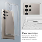 Spigen Ultra Hybrid Designed for Galaxy S24 Ultra Case (2024) [Anti-Yellowing], [Military-Grade Protection] - Crystal Clear