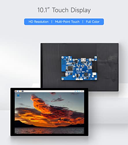 10.1Inch Capacitive Touch Lcd Ips Display, 1280×800 Resolution, Hdmi Interface, Compatible With Raspberry Pi 5/4B/3B/Zero/Zero W/Zero 2W/Pico/Pico W/Pico Wh, Support Jetson Nano/Pc