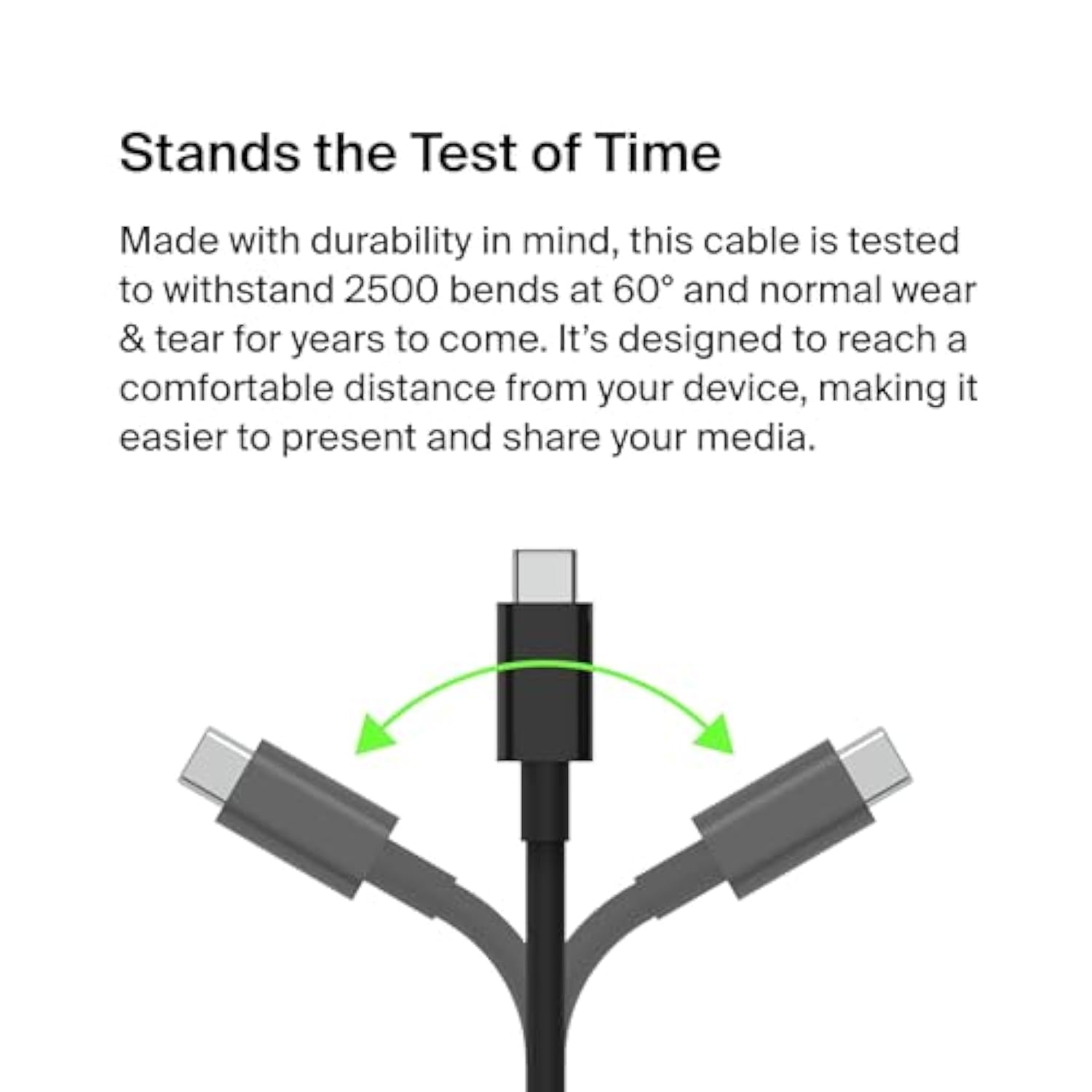 Belkin USB Type C to HDMI 2.1 Cable, 6.6FT/2M Cable with 8K@60Hz, 4K@144Hz, HD
