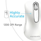 2.4G Wireless Mouse, 1200 Dpi Computer Wireless Mouse With Usb Receiver, Porta