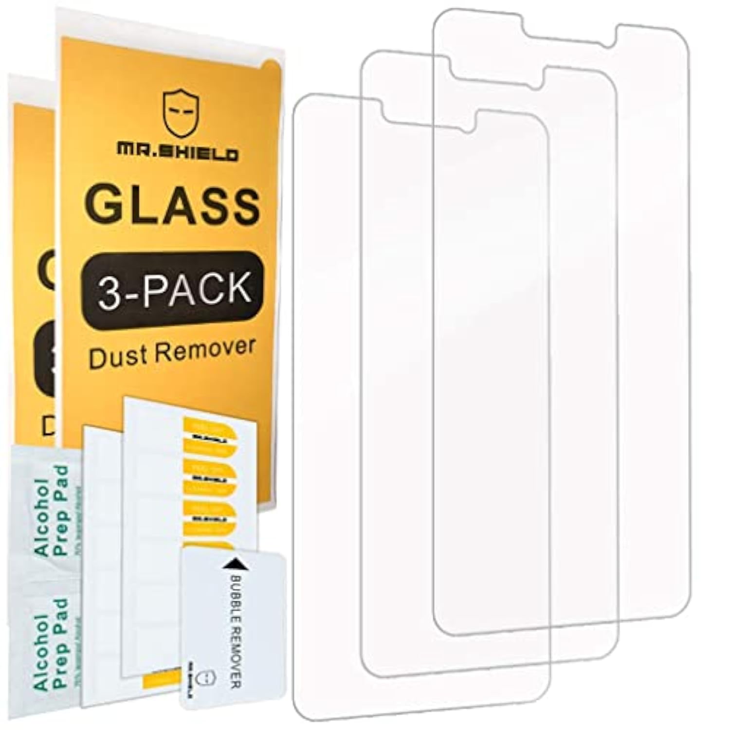 [3-Pack] Designed For At&T Radiant Core [Tempered Glass] [Japan Glass With 9H Hardness] Screen Protector With Replacement