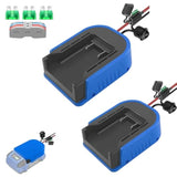 2 Pack For Power Wheel Battery Adapter Fit For Kobalt 24V Battery With Wire Connector, 14 Gauge Wire, 30Amp Fuse And Switch Button, Diy Use For Rc Car, Robotics, Rc Truck, And Work Lights