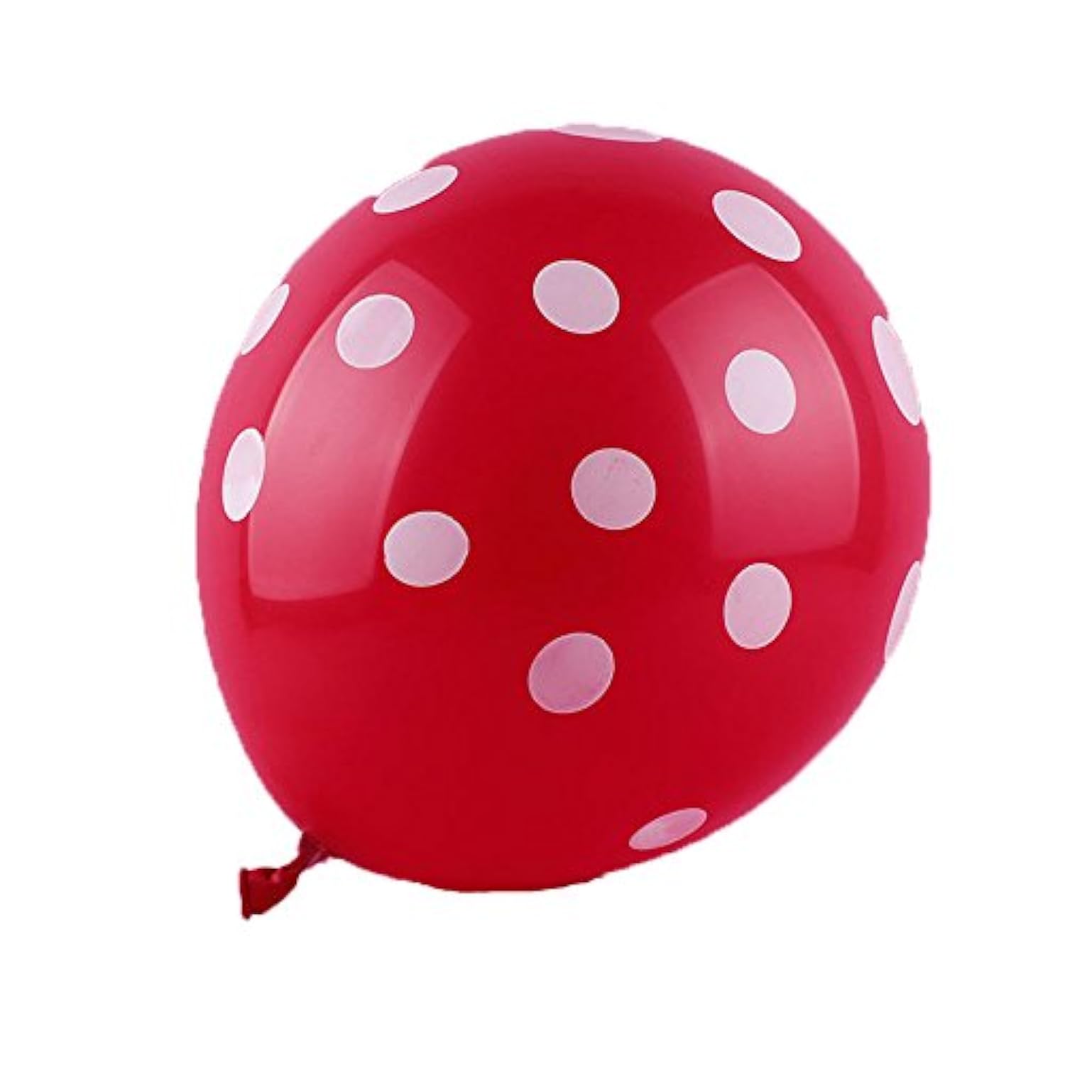 50 Ct 12 Inch Red Balloons Polka Dot Balloon White Dot Balloon For Festival Party Decoration Birthday Air Balls (Red)