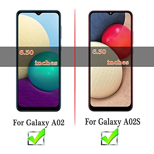 (3 Pack) Compatible for  Galaxy A02s / Galaxy A02 Screen Protector Tempered Glass, Touch Sensitive,Case Friendly, 9H Hardness