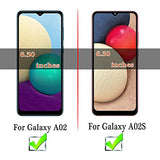(3 Pack) Compatible for  Galaxy A02s / Galaxy A02 Screen Protector Tempered Glass, Touch Sensitive,Case Friendly, 9H Hardness