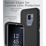Heavy Duty Protective Case for Samsung Galaxy S9, 5.8 Inch, Black/Gray