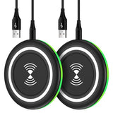 Wireless Phone Charger Samsung Fast Charging Pad for Samsung Galaxy S26/S25 Ultra/S24/S23/S22/S21/S20/Z Flip 7/iPhone 17/16 2Pack 15W Fast Wireless