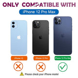 Compatible With Iphone 12 Pro Max Magnetic Glitter Case, Luxury Plating Cute Bling Clear Phone Case, Compatible With Magsafe For Women Girls With Camera Protector Back Cover - Blue