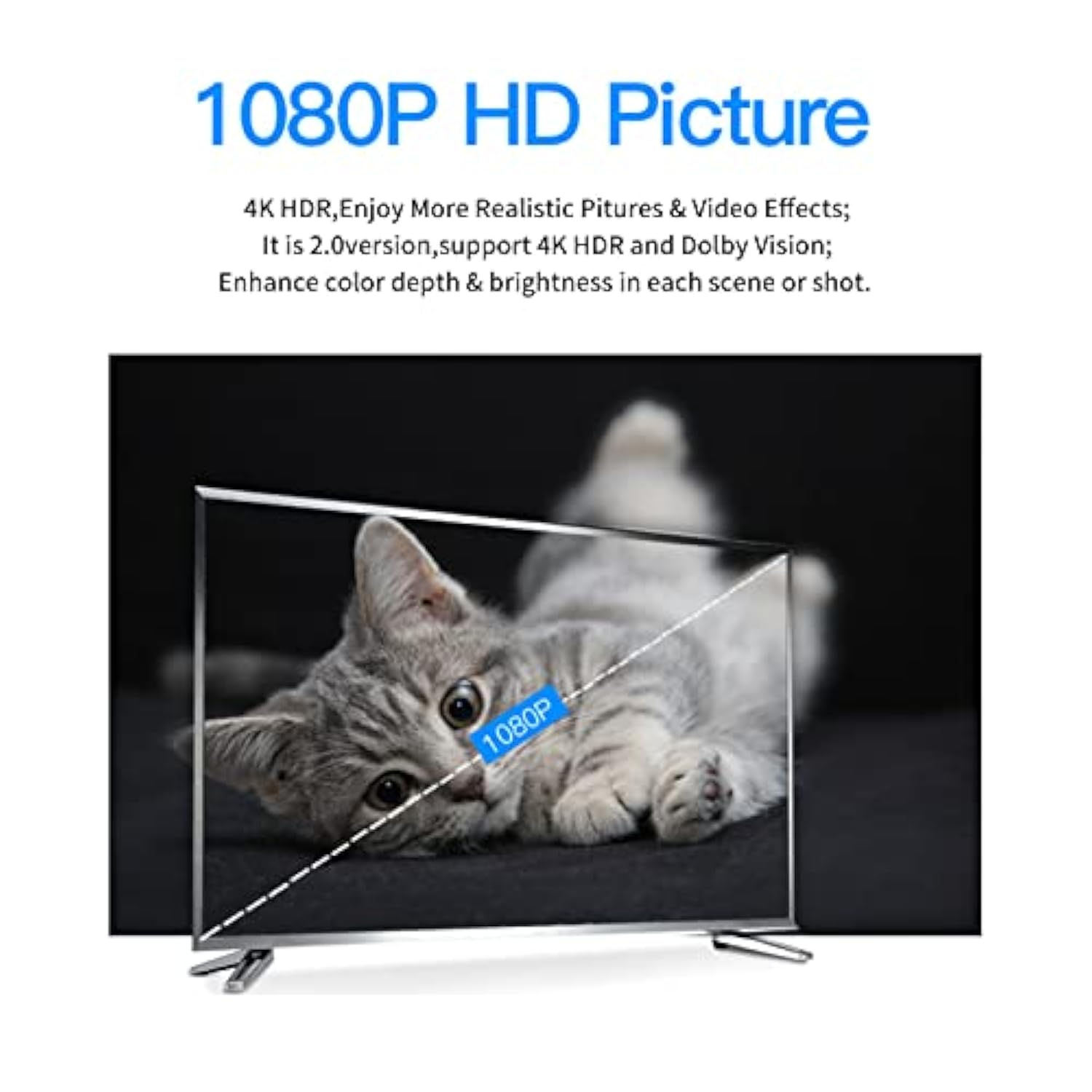 2.0 Hdmi Coiled Cable 4K Hdmi To Hdmi Cable High Speed Thin Hdmi Male To Male