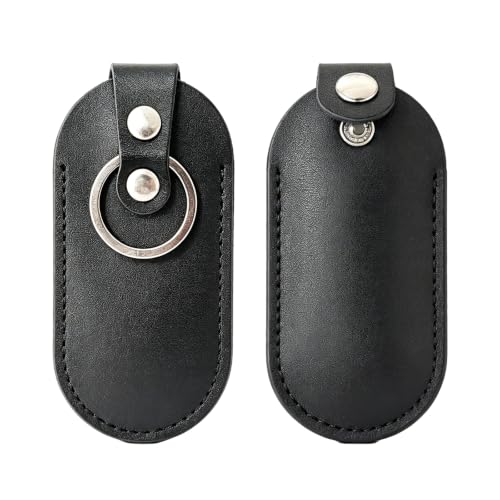 2Pcs Dermis Usb Storage Case Leather Cover For Usb Flash Drive Easy Storage (Ellipsoid)