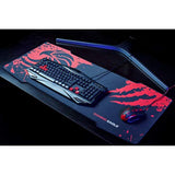 Large Gaming Mouse Pad (36×16 Inch), Non-Slip Rubber Base, Stitched Edges, Professional High-Performance Extended Mousepad Mouse Mat, 2 Designs Available By Gamingeagle - Eagle Design