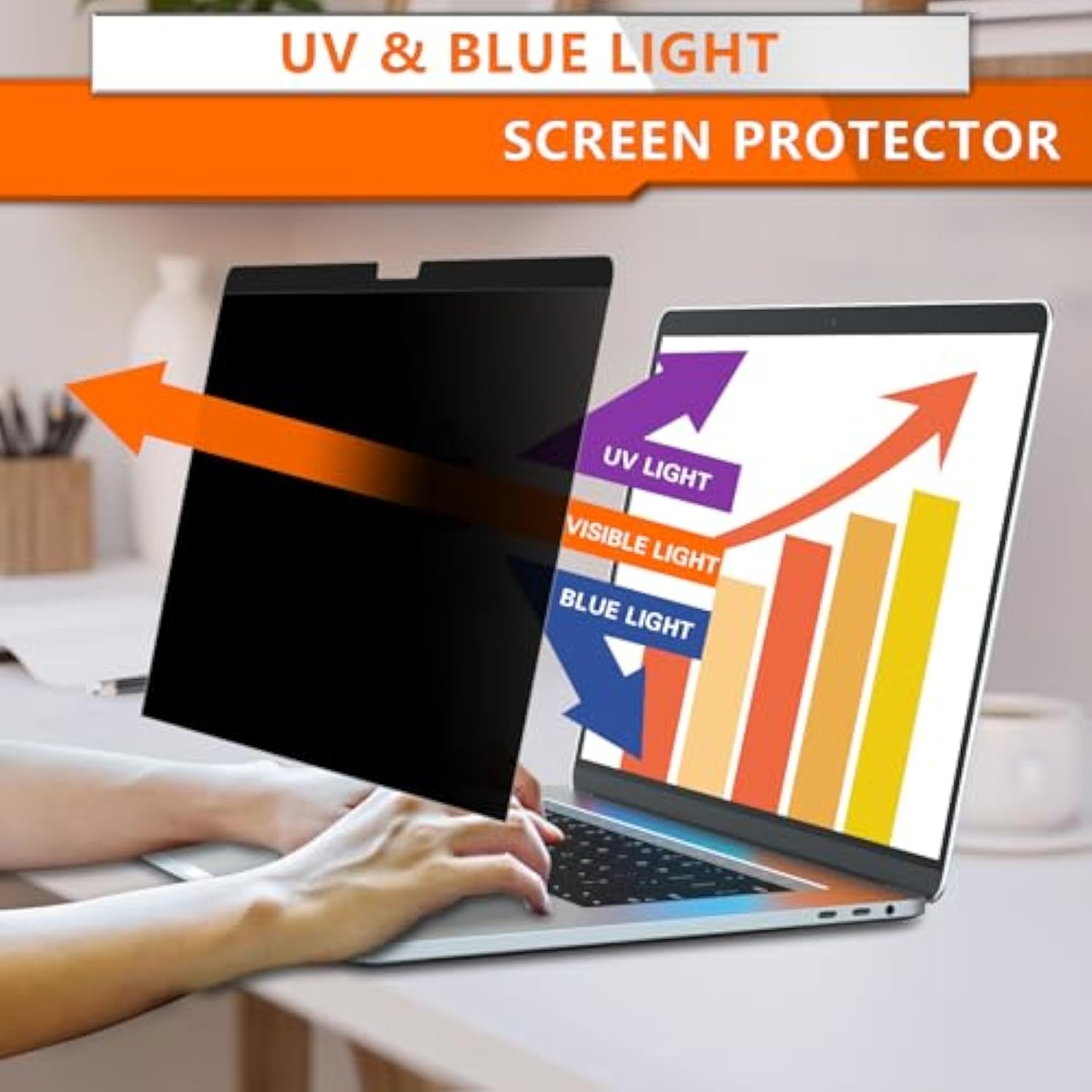 MacBook Air 13 Screen Protector,Removable Anti Blue Light Screen Protector