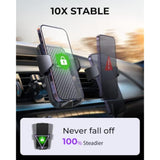 Car Phone Holder, [Thick Cases Friendly] Car Phone Holder Mount, Hands-Free Phone Mount For Car Fit For Iphone For Samsung And Smartphone