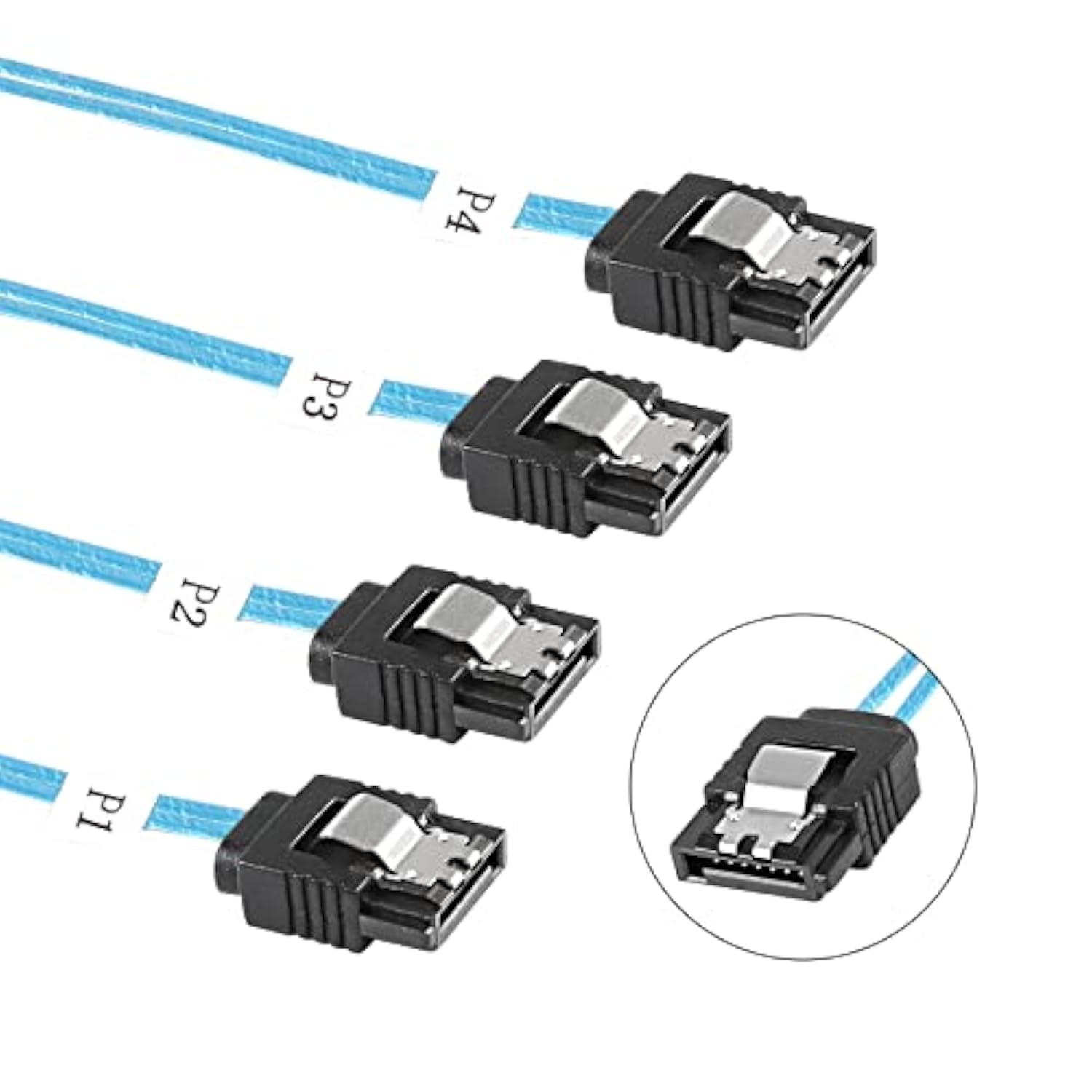 Slimline Sas 4.0 Sff-8654 4I 38 Pin Host To Sata 7 Pin X4 Target Hard Disk Ser
