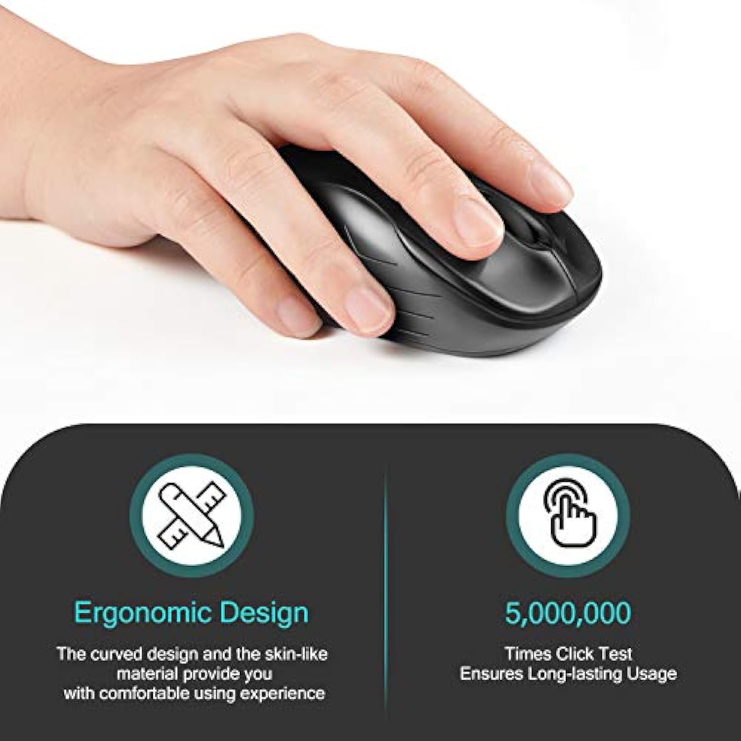 Wireless Mouse Silent 2.4G Usb Computer Mouse Compact Optical Cordless Mouse M