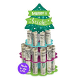 Merry And Bright Trees - Diy Colorful Whimsical Christmas Party Money Holder Gift - Cash Cake