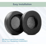 Durable And Breathable Earpads Replacement Compatible With Sennheiser Hd25 Hd25-1 Hd25-Ii Hd25Sp 25Sp-Ii Headphones Ear Pads Cushion(Punched Leather/Durable Fabric And Memory Foam)