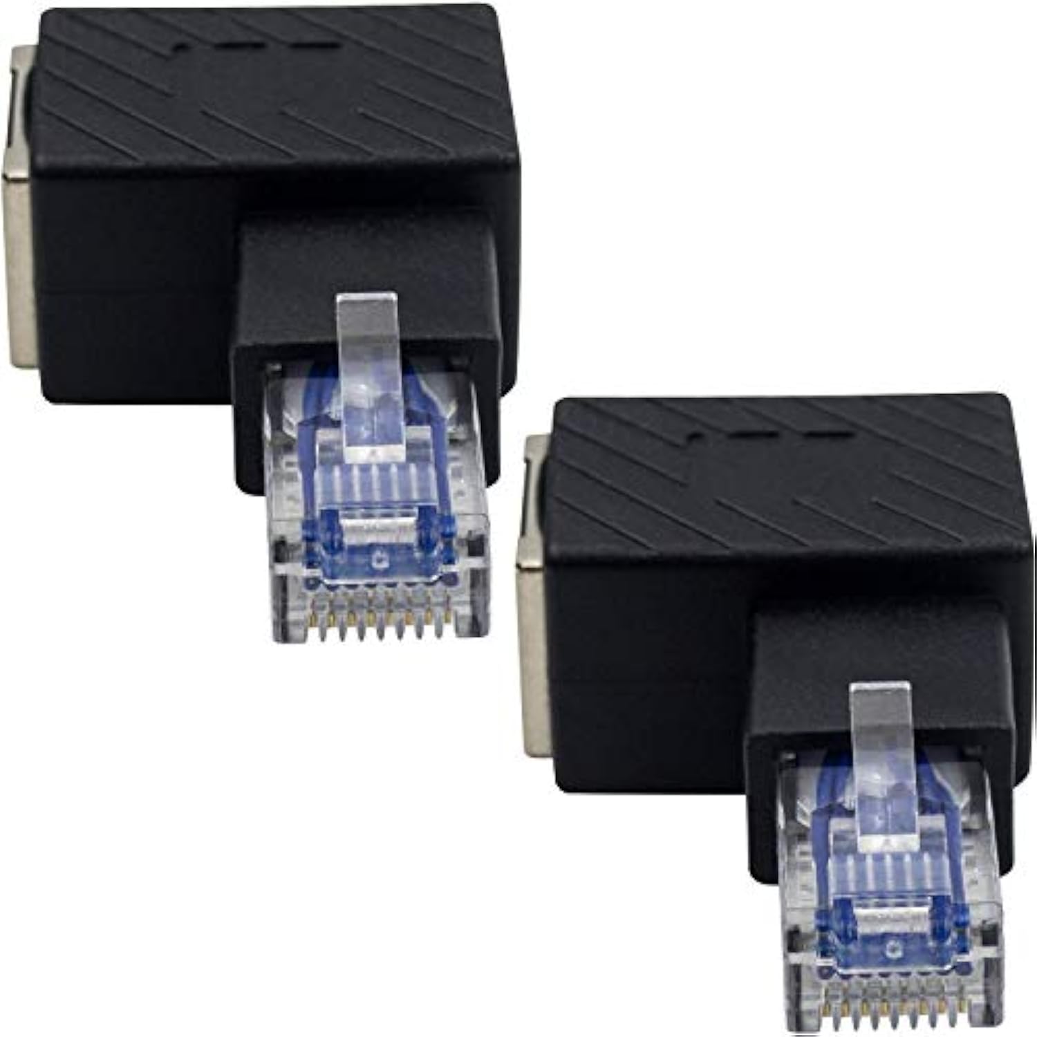 Ethernet Adapter 90 Degree, Right Angled Rj45 Male To Female Ethernet Extender
