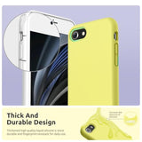 Designed For Iphone Se Case, Iphone 8 Case, Iphone 7 Case, Liquid Silicone Phone Case For Iphone Se 3Rd 2Nd Se 2022 Se 2020, Yellow