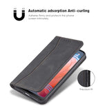 Flip Wallet Phone Case for Motorola Moto G Play 4G 2024 with Tempered Glass Screen Protector Magnetic Closure Folio Cover Credit Card Holder Slot