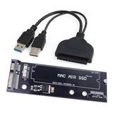 Usb 3.0 To Sata 22Pin & 12+6Pin Ssd Pcb Disk Drive Cable Adappter Compatible W