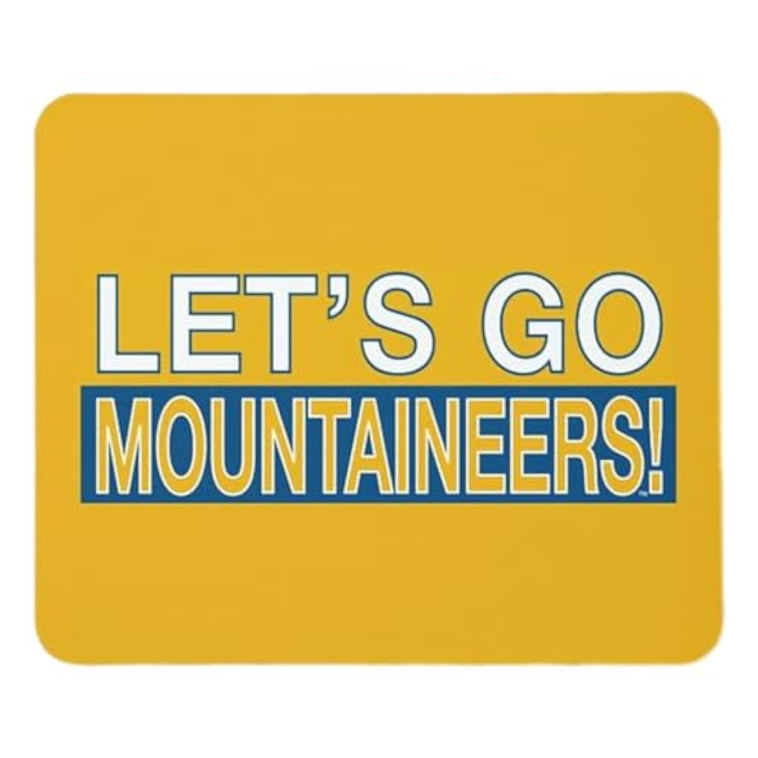Let'S Go Mountaineers Mousepad Mouse Pad Desk Accessories 9.5"X8" Color:Let'S Go Mountaineers