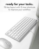 Usb C Keyboard For Mac, Slim Wired Keyboard For Macbook, Imac Compatible Keyboard, Plug & Play For Mac Mini, Ipad, Windows & Chromebook With Usb-C Port Space Grey