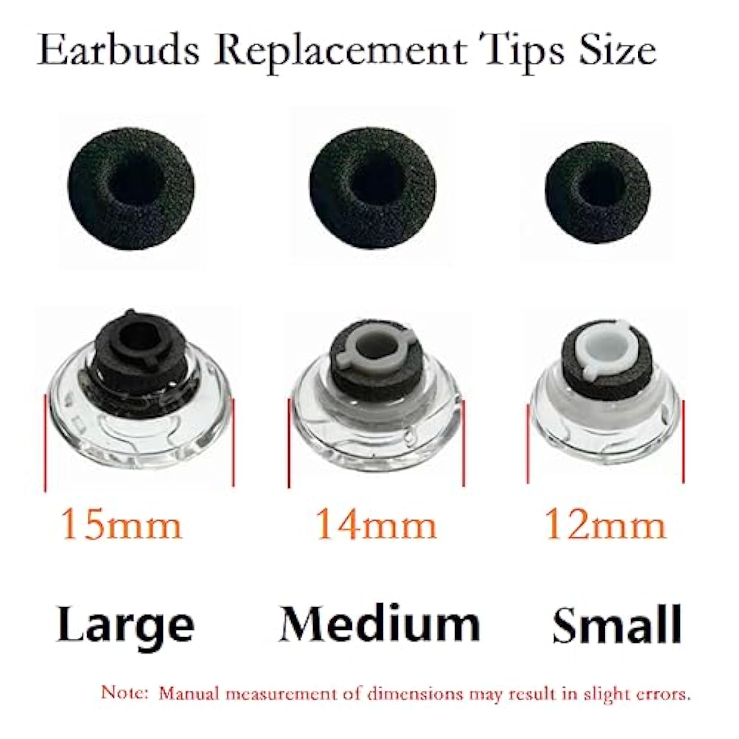 3 Pcs Ear Bud Covers?Soft Replacement Earbud Tips Comfort?Silicone Earbud Tips With Foam Cushion?Large Earbud Replacement Tips?Ear Tips Compatible With Plantronics Voyager Legend Headset