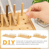 Bamboo Charging Station Organizer: 2 Layer Charger Holder with Drawer for Office Home - Electronic Docking Stand for Multiple Devices, Tablets, Phones