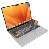 Macos Shortcut Guide Keyboard Cover Protector Skin Compatible With 14'' Macboo