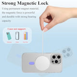For Magsafe Sticker, 2 Pcs Magnetic Ring For Phone Case, Universal Adapter Ring Compatible With Magsafe Accessories & Wireless Charging For Iphone 17/16/15/14/13/12/11, Galaxy S25/S24 (Purple)