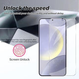 Galaxy S24 Tempered Glass Screen Protector + Camera Lens Protector [ 2 + 2 Pack ][Case Friendly] [Anti-Scratch] [Ultrasonic Fingerprint Unlock] Clear Hd Protective Film For Samsung Galaxy S24