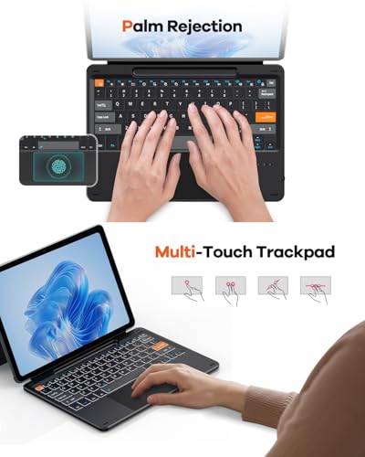 Surface Pro 12 12-Inch 2025 Keyboard, Bluetooth Keyboard With Touch Pad & Pen Slot & Lighting Keys Compatible With Surface Pro Copilot+ 12", Ultra-Slim Wireless Keypad For Windows 11