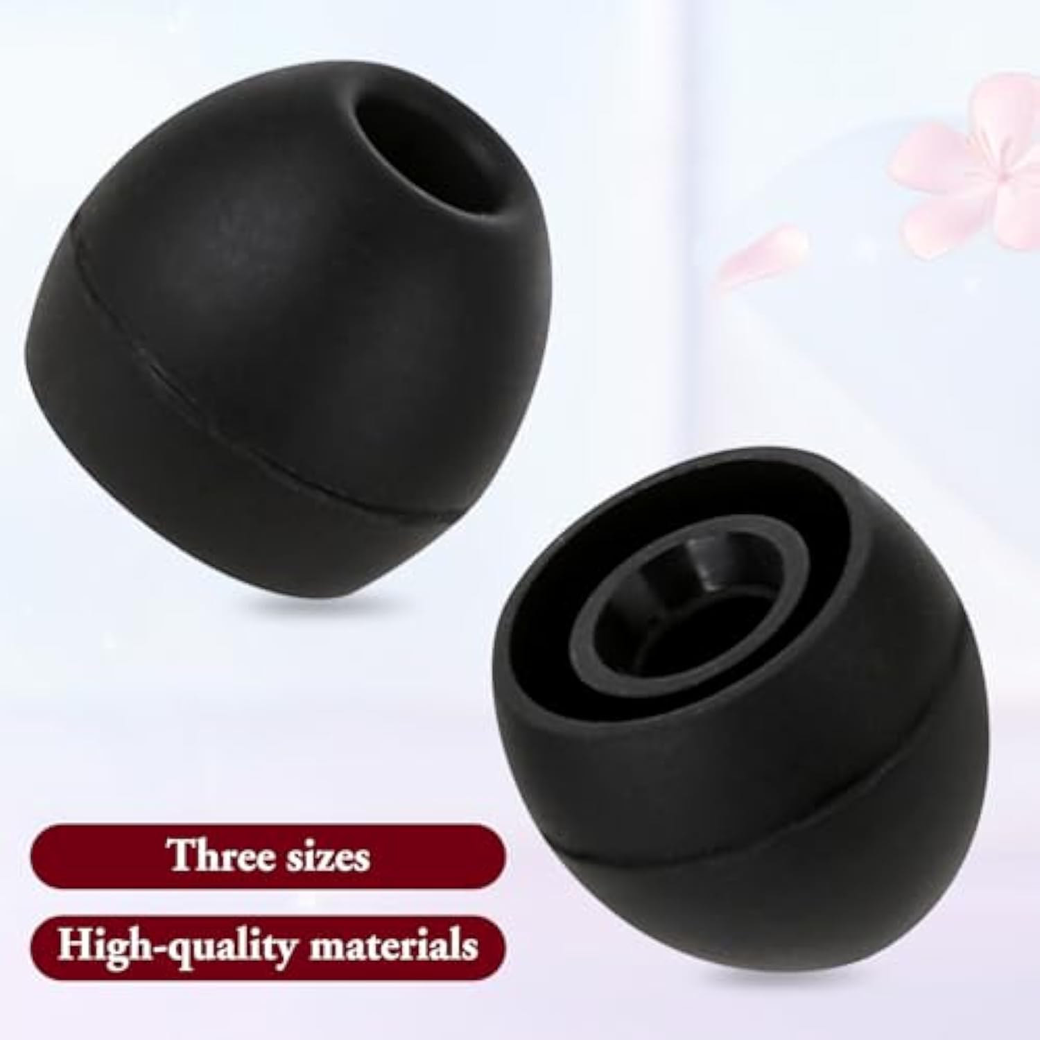 30 Pairs Silicone Ear Bud Replacement Pieces Earbuds Ear Tips Replacement Ear Bud Covers S/M/L Sizes Ear Gels Soft Earphones Earbuds Black Ear Cushion Ear Bud Tips Replacement Kit