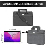 14 Inch Laptop Sleeve Bag Compatible With Apple Macbook Air 13In M3/Macbook Pro 14In M3 Max/Hp/Dell/Lenovo/Samsung/Asus,Travel Laptop Shoulder Bag,Black