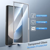 For Galaxy Z Fold 6 Case, With Built-In Screen Protector And Kicktand & S Pen Holder Support Wireless Charging Protective Phone Cover, Silver