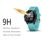 Watch Screen Protector (3+1Pack) Compatible For Garmin Forerunner 245/245 Music, Tempered Glass Film Anti-Scratch High Definition Full Coverage And Soft Tpu Protective Case